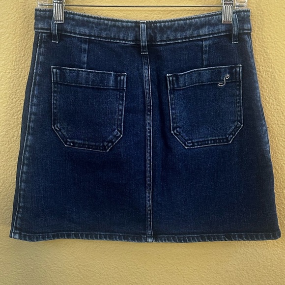 Seafarer “Patty” Blue Denim Jean Skirt Italian Size 26 Or US Size 4 EUC! - Picture 2 of 5